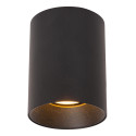 Lucide GERTI - Spot plafond - Ø 8 cm - 1xGU10 (MR16) - Des anneaux interchangeables inclus - Noir - Essential