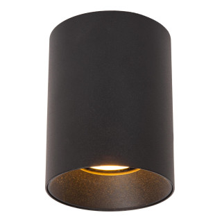 Lucide GERTI - Spot plafond - Ø 8 cm - 1xGU10 (MR16) - Des anneaux interchangeables inclus - Noir - Essential
