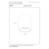 Lucide GERTI - Spot plafond - Ø 8 cm - 1xGU10 (MR16) - Des anneaux interchangeables inclus - Blanc - Essential