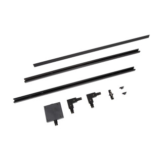 Lucide TRACK Kit de démarrage - Système de rail monophasé / Éclairage sur rail - 2 mètres - Noir