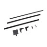Lucide TRACK Kit de démarrage - Système de rail monophasé / Éclairage sur rail - 2 mètres - Noir