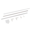 Lucide TRACK Kit de démarrage - Système de rail monophasé / Éclairage sur rail - 2 mètres - Blanc