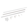 Lucide TRACK Kit de démarrage - Système de rail monophasé / Éclairage sur rail - 2 mètres - Blanc