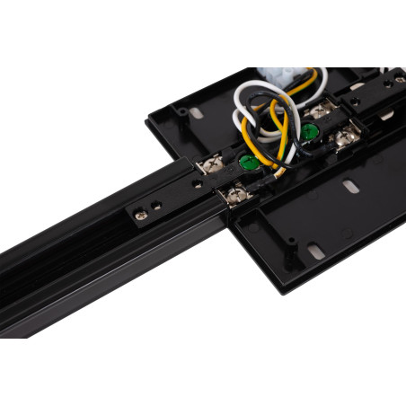 Lucide TRACK Alimentation - Système de rail monophasé / Éclairage sur rail - Simple/Double - Noir (Extension)
