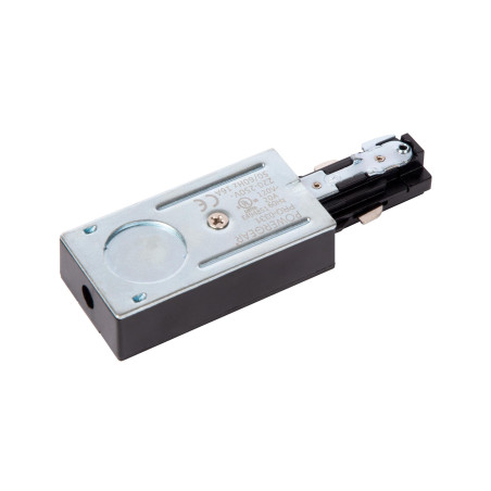 Lucide TRACK Alimentation - Système de rail monophasé / Éclairage sur rail - Simple - Noir (Extension)