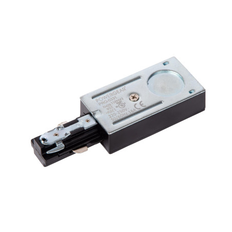 Lucide TRACK Alimentation - Système de rail monophasé / Éclairage sur rail - Simple - Noir (Extension)