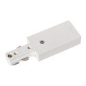 Lucide TRACK Alimentation - Système de rail monophasé / Éclairage sur rail - Simple - Blanc (Extension)