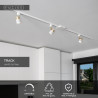 Lucide TRACK Alimentation - Système de rail monophasé / Éclairage sur rail - Simple - Blanc (Extension)