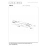 Lucide TRACK Alimentation - Système de rail monophasé / Éclairage sur rail - Double - Noir (Extension)