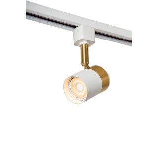 Lucide TRACK FLORIS Spot sur rail - Système de rail monophasé / Éclairage sur rail - 1xGU10 - Blanc(Extension)