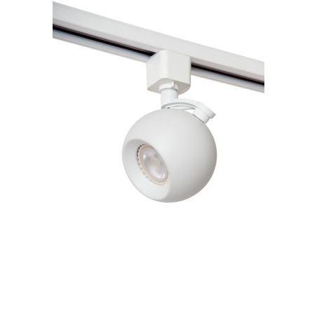 Lucide TRACK FAVORI Spot sur rail - Système de rail monophasé / Éclairage sur rail - 1xGU10 - Blanc (Extension)