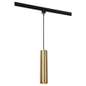 Lucide TRACK FLORIS Suspension - Système de rail monophasé / Éclairage sur rail - 1xGU10 - Or mat / Laiton (Extension)
