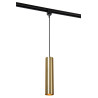 Lucide TRACK FLORIS Suspension - Système de rail monophasé / Éclairage sur rail - 1xGU10 - Or mat / Laiton (Extension)