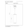 Lucide TRACK FLORIS Suspension - Système de rail monophasé / Éclairage sur rail - 1xGU10 - Or mat / Laiton (Extension)