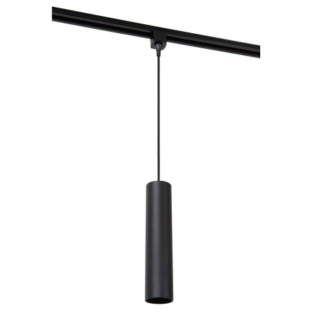 Lucide TRACK FLORIS Suspension - Système de rail monophasé / Éclairage sur rail - 1xGU10 - Noir (Extension)