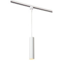Lucide TRACK FLORIS Suspension - Système de rail monophasé / Éclairage sur rail - 1xGU10 - - L 5,6 x P 5,6 x H 155 cm - Blanc