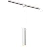 Lucide TRACK FLORIS Suspension - Système de rail monophasé / Éclairage sur rail - 1xGU10 - - L 5,6 x P 5,6 x H 155 cm - Blanc