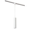 Lucide TRACK FLORIS Suspension - Système de rail monophasé / Éclairage sur rail - 1xGU10 - - L 5,6 x P 5,6 x H 155 cm - Blanc