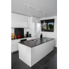 Lucide TRACK FLORIS Suspension - Système de rail monophasé / Éclairage sur rail - 1xGU10 - - L 5,6 x P 5,6 x H 155 cm - Blanc