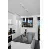 Lucide TRACK FLORIS Suspension - Système de rail monophasé / Éclairage sur rail - 1xGU10 - - L 5,6 x P 5,6 x H 155 cm - Blanc