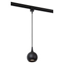 Lucide TRACK FAVORI Suspension - Système de rail monophasé / Éclairage sur rail - 1xGU10 - Noir (Extension)