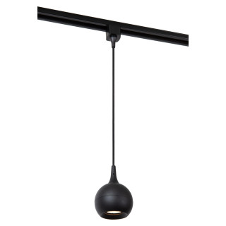 Lucide TRACK FAVORI Suspension - Système de rail monophasé / Éclairage sur rail - 1xGU10 - Noir (Extension)