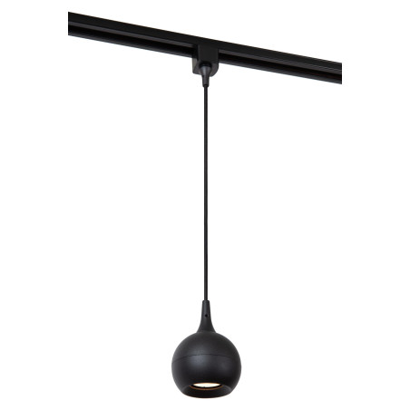 Lucide TRACK FAVORI Suspension - Système de rail monophasé / Éclairage sur rail - 1xGU10 - Noir (Extension)