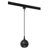Lucide TRACK FAVORI Suspension - Système de rail monophasé / Éclairage sur rail - 1xGU10 - Noir (Extension)