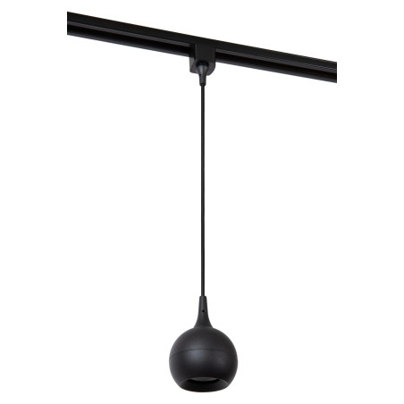 Lucide TRACK FAVORI Suspension - Système de rail monophasé / Éclairage sur rail - 1xGU10 - Noir (Extension)