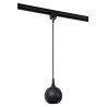 Lucide TRACK FAVORI Suspension - Système de rail monophasé / Éclairage sur rail - 1xGU10 - Noir (Extension)