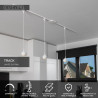 Lucide TRACK FAVORI Suspension - Système de rail monophasé / Éclairage sur rail - 1xGU10 - Blanc (Extension)