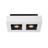 Lucide XIRAX - Spot plafond - LED Dim to warm - GU10 (MR16) - 2x5W 2200K/3000K - Blanc