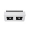 Lucide XIRAX - Spot plafond - LED Dim to warm - GU10 (MR16) - 2x5W 2200K/3000K - Blanc