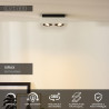 Lucide XIRAX - Spot plafond - LED Dim to warm - GU10 (MR16) - 2x5W 2200K/3000K - Blanc