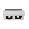 Lucide XIRAX - Spot plafond - LED Dim to warm - GU10 (MR16) - 2x5W 2200K/3000K - Blanc