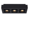 Lucide XIRAX - Spot plafond - LED Dim to warm - GU10 (MR16) - 3x5W 2200K/3000K - Noir