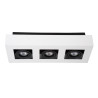 Lucide XIRAX - Spot plafond - LED Dim to warm - GU10 (MR16) - 3x5W 2200K/3000K - Blanc