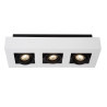 Lucide XIRAX - Spot plafond - LED Dim to warm - GU10 (MR16) - 3x5W 2200K/3000K - Blanc