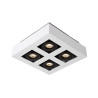 Lucide XIRAX - Spot plafond - LED Dim to warm - GU10 (MR16) - 4x5W 2200K/3000K - Blanc