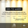 Lucide XIRAX - Spot plafond - LED Dim to warm - GU10 (MR16) - 4x5W 2200K/3000K - Blanc