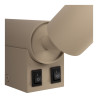 Lucide OTIMO - Spot mural / Applique mural - 2xGU10 (MR16) - Café - Essential