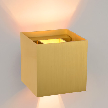 Lucide XIO - Applique murale - LED Dim. - G9 - 1x4W 2700K - Angle du faisceau réglable - Or Mat / Laiton