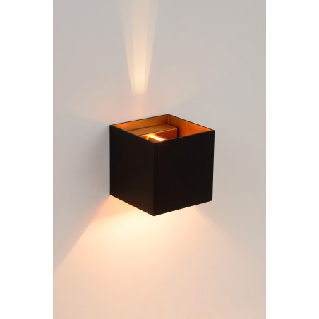 Lucide XIO - Applique murale - LED Dim. - G9 - 1x4W 2700K - Angle du faisceau réglable - Noir