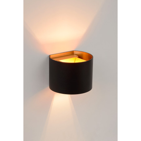 Lucide XIO - Applique murale - LED Dim. - G9 - 1x3,5W 2700K - Angle du faisceau réglable - Noir