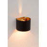 Lucide XIO - Applique murale - LED Dim. - G9 - 1x3,5W 2700K - Angle du faisceau réglable - Noir