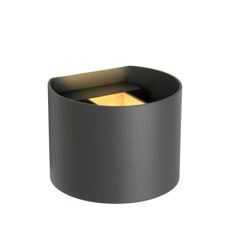 Lucide XIO - Applique murale - LED Dim. - G9 - 1x3,5W 2700K - Angle du faisceau réglable - Gris
