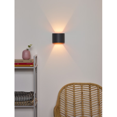 Lucide XIO - Applique murale - LED Dim. - G9 - 1x3,5W 2700K - Angle du faisceau réglable - Gris