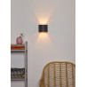 Lucide XIO - Applique murale - LED Dim. - G9 - 1x3,5W 2700K - Angle du faisceau réglable - Gris