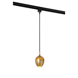 Lucide TRACK PRESTON Suspension - Système de rail monophasé / Éclairage sur rail - 1xGU10 - Or mat / Laiton (Extension)