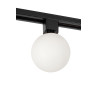 Lucide TRACK TYCHO Spot sur rail - Système de rail monophasé / Éclairage sur rail - - L 10 x P 10 x H 15 cm - Opalin / Noir
